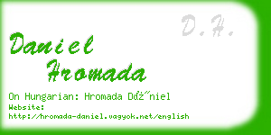 daniel hromada business card